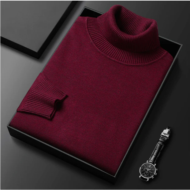 Filipo | Timeless cashmere cotton turtleneck sweater - Image 7