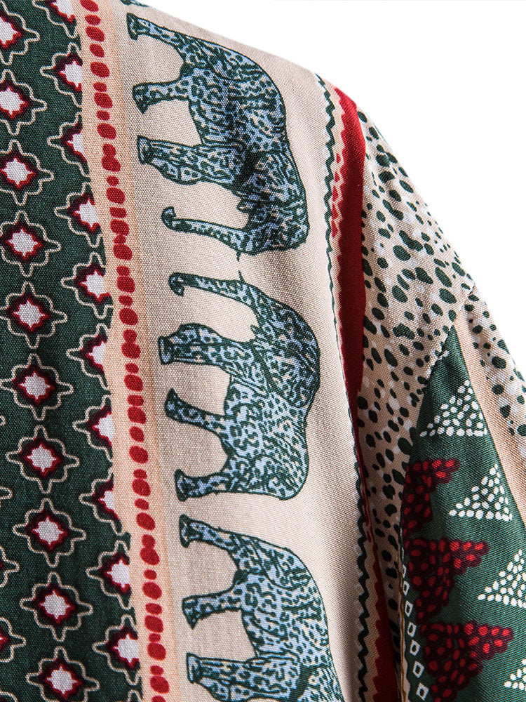 Finn® | Elephant Geometric Print Shirt - Image 9