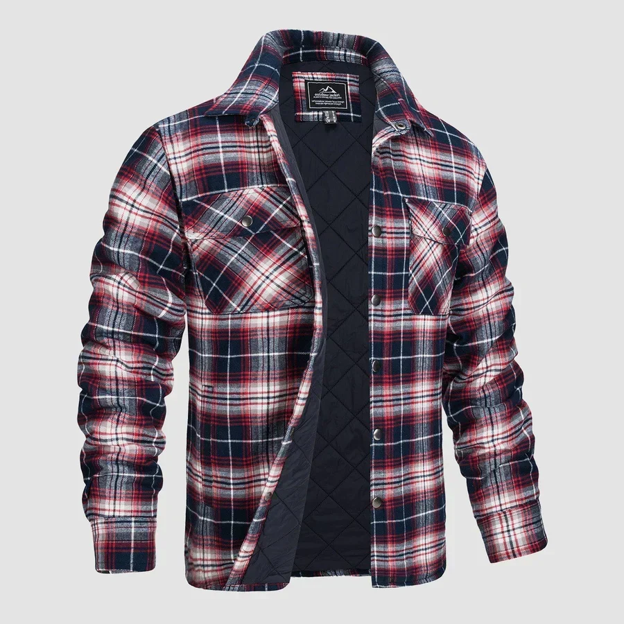 Finn® | Men'S Quilted Flannel Shirt Jacket - Image 4