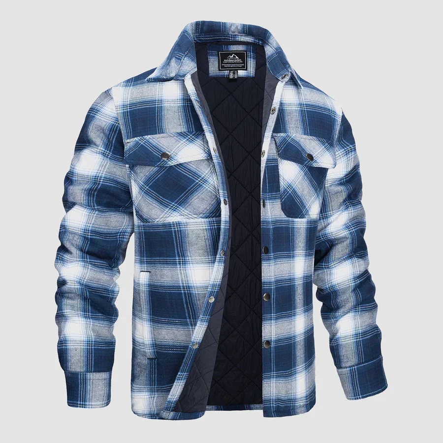 Finn® | Men'S Quilted Flannel Shirt Jacket - Image 7
