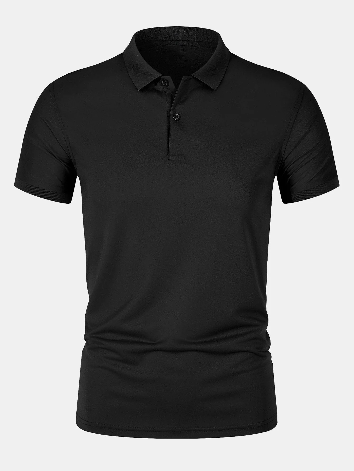 Finn | Solid Mesh Polo Shirt - Image 3