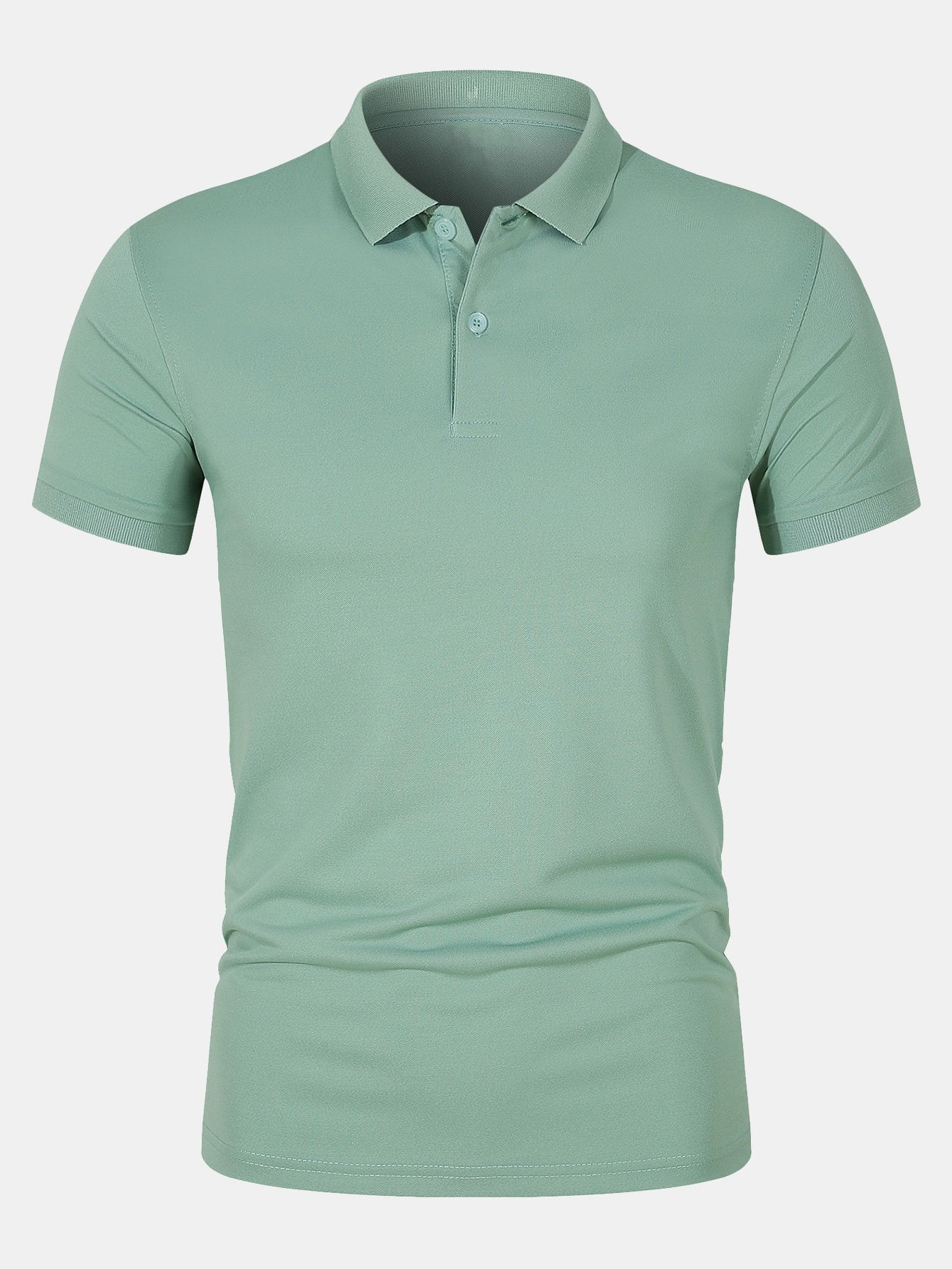 Finn | Solid Mesh Polo Shirt - Image 5