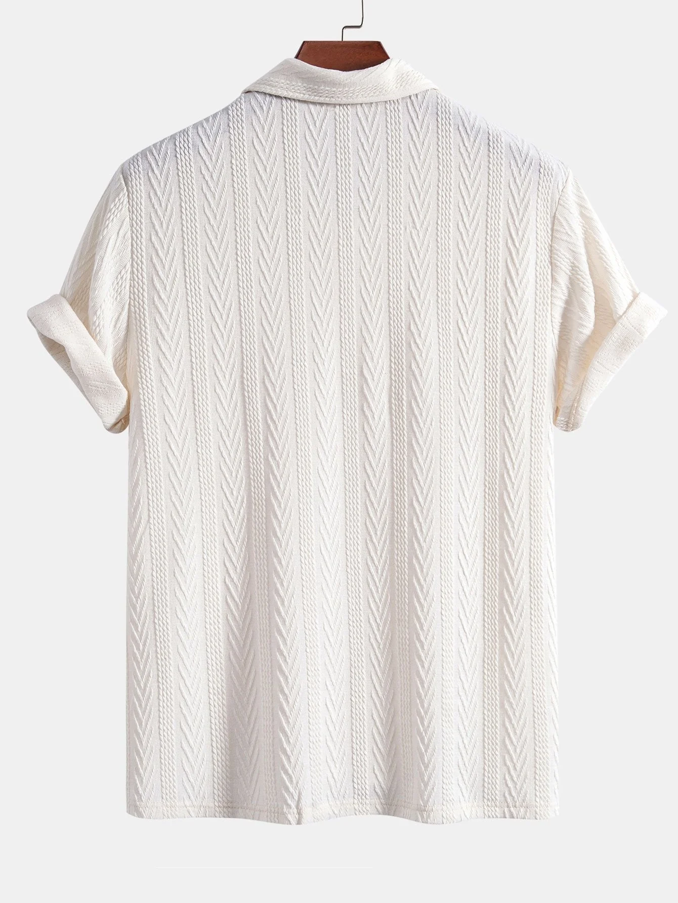 Finnegan® | Knitted Geometric Jacquard Polo - Image 4