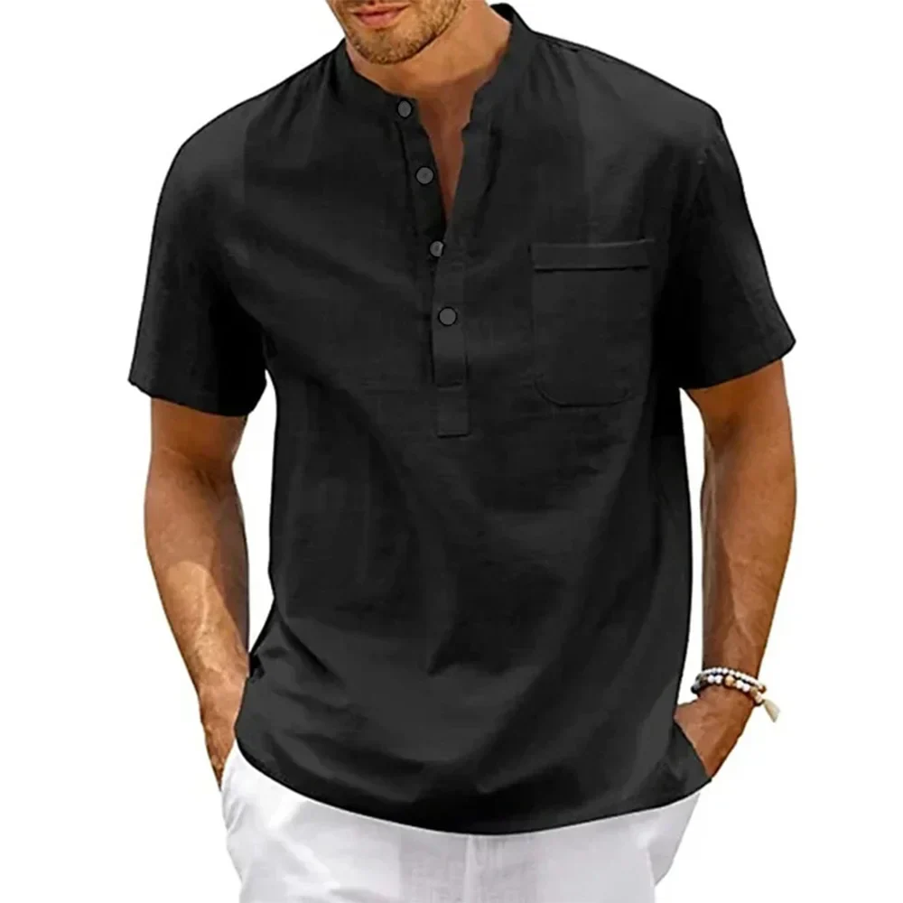 Fionn | Elegant Cotton Linen Shirt - Image 3