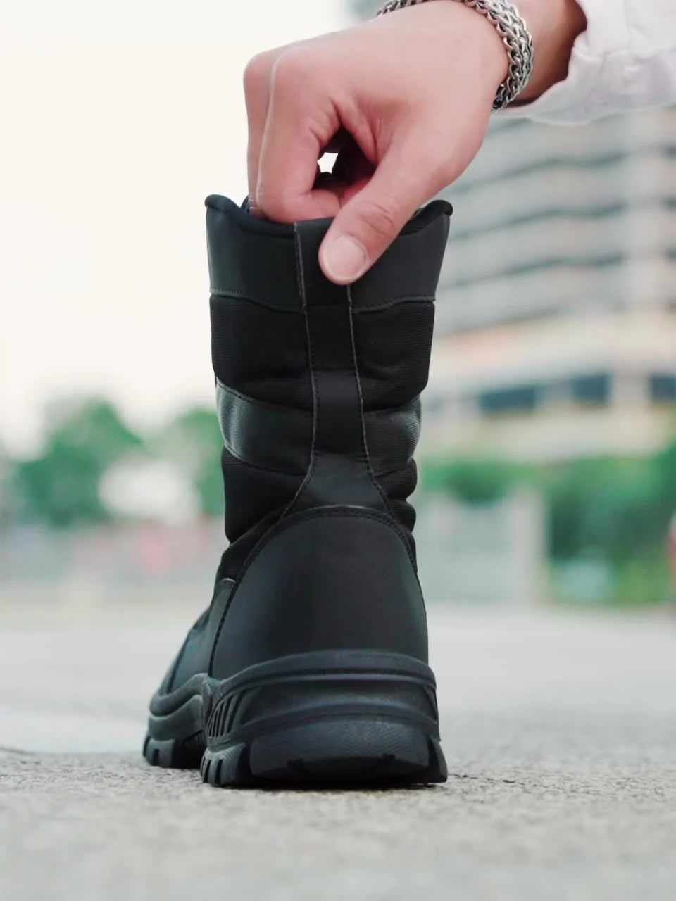 Fitz | Robust high-top lace-up boots with non-slip sole - Image 8
