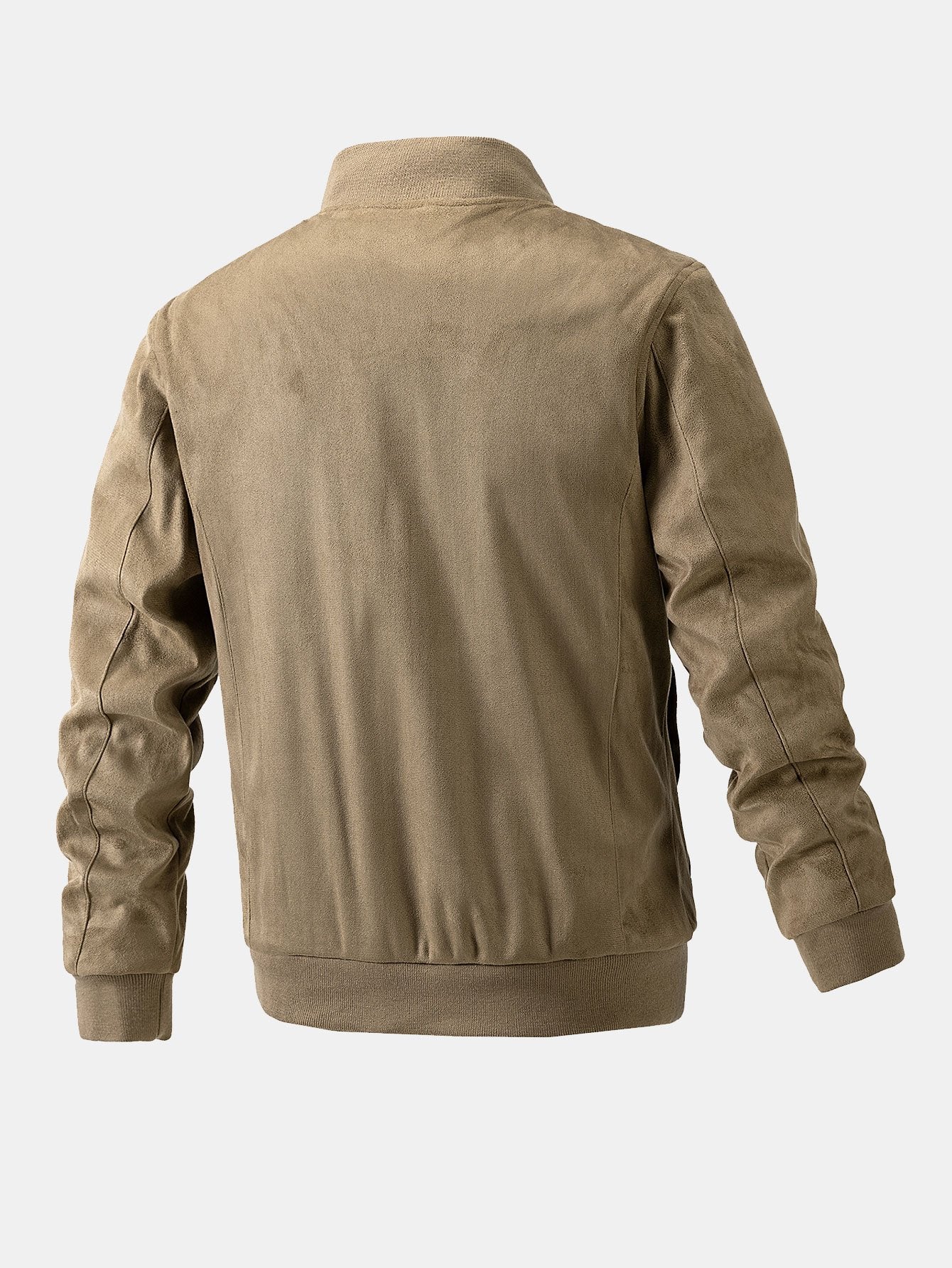 Fletcher | Suede Bomber Jacket With Quilted Liner - Image 10
