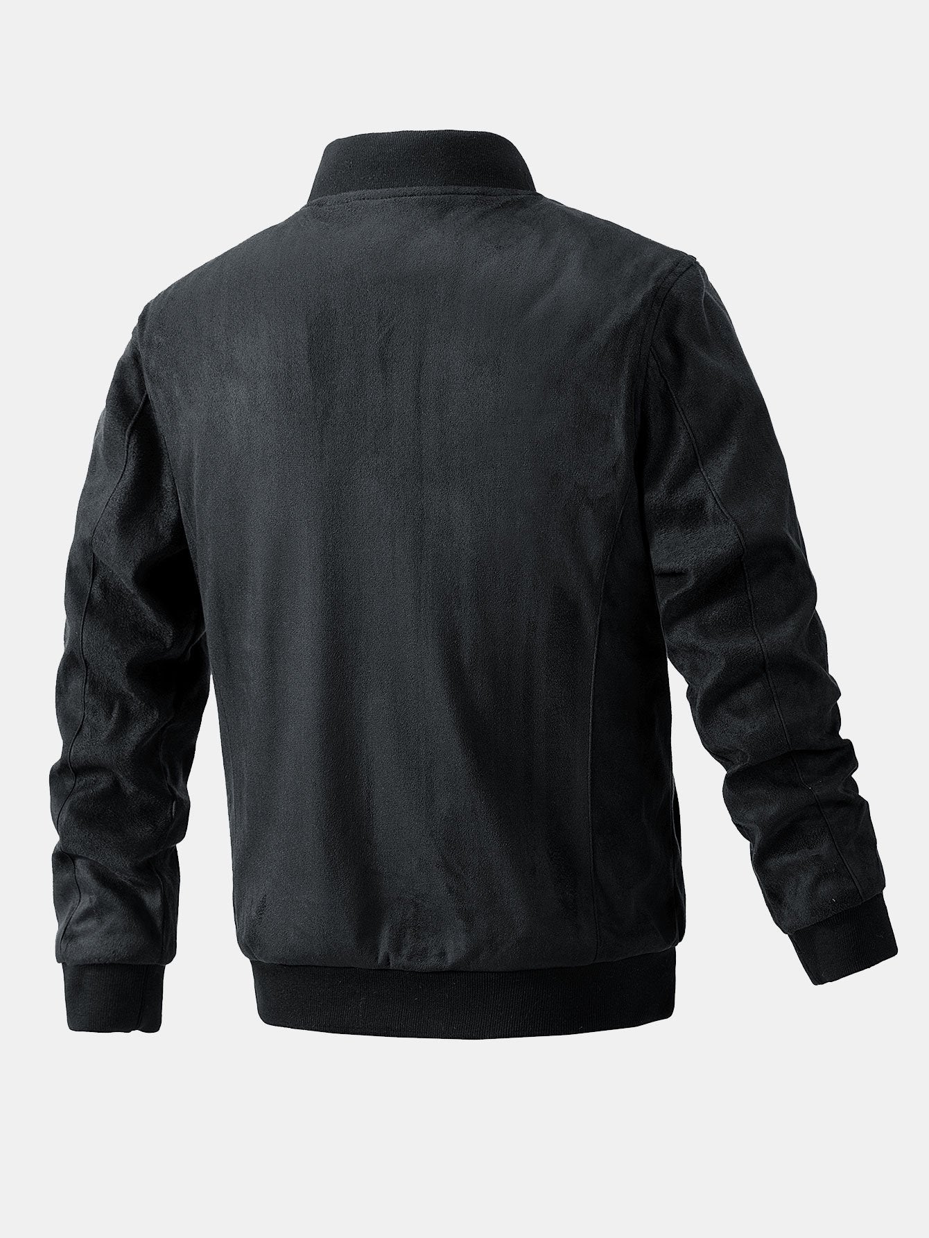 Fletcher | Suede Bomber Jacket With Quilted Liner - Image 11