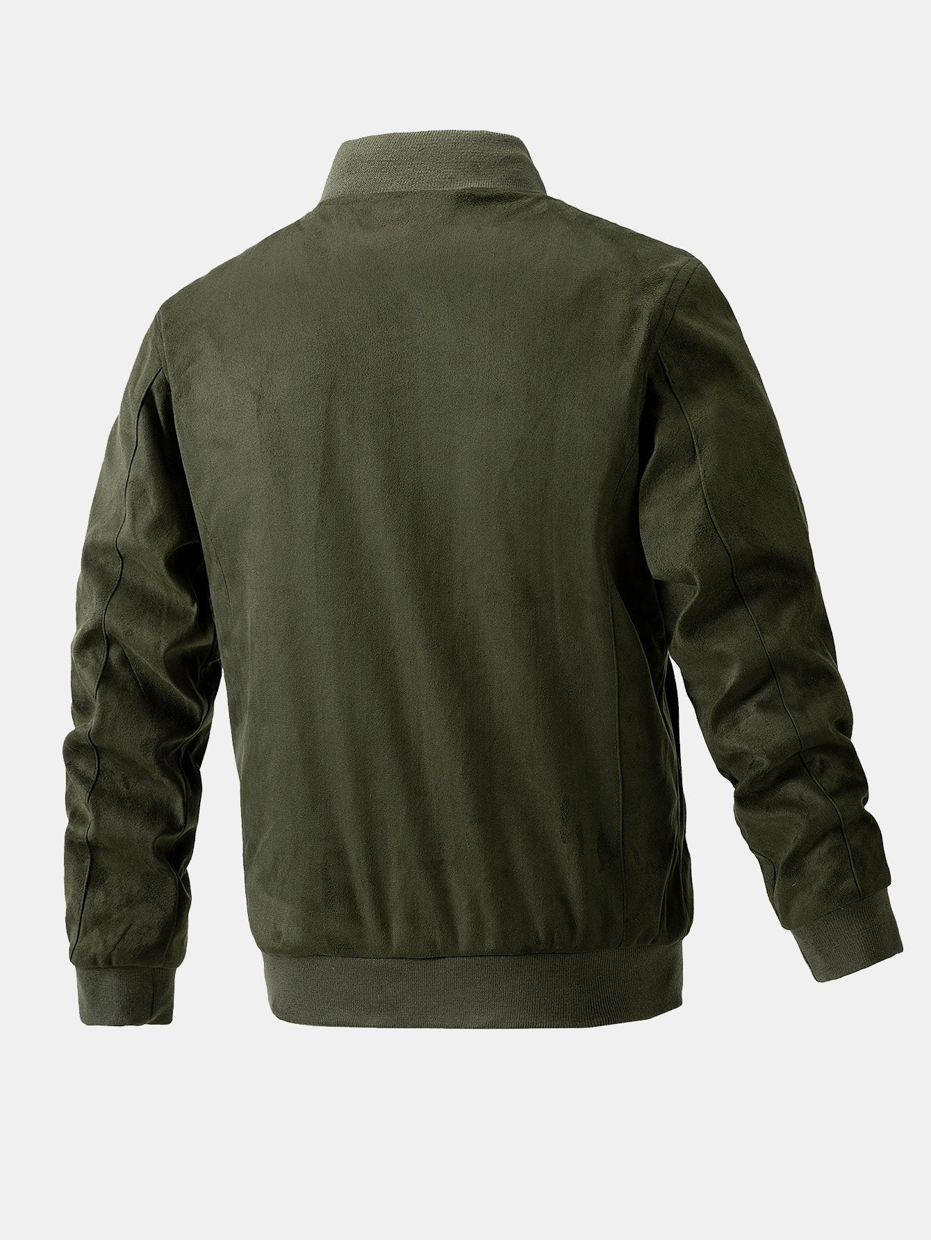 Fletcher | Suede Bomber Jacket With Quilted Liner - Image 12