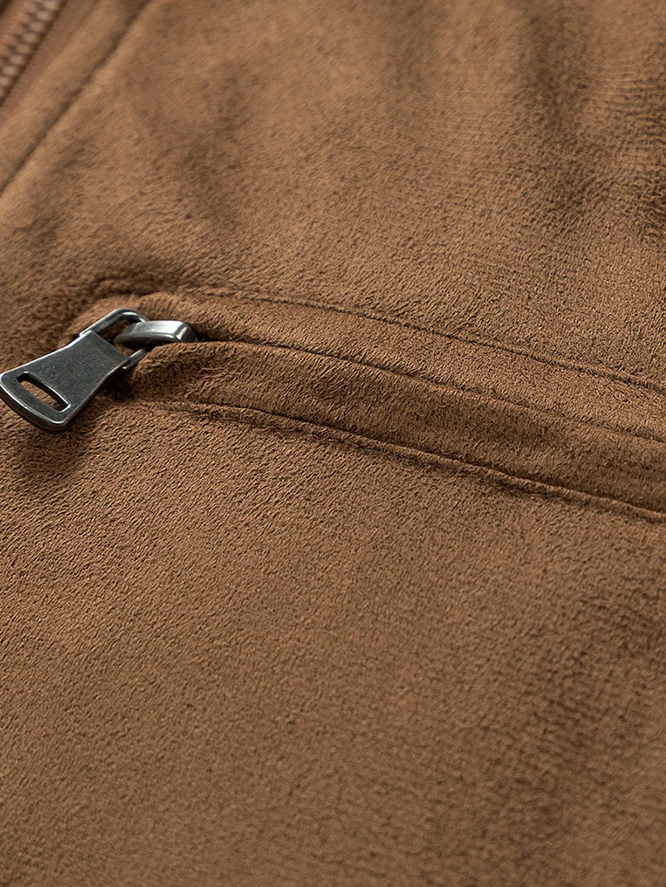 Fletcher | Suede Bomber Jacket With Quilted Liner - Image 3