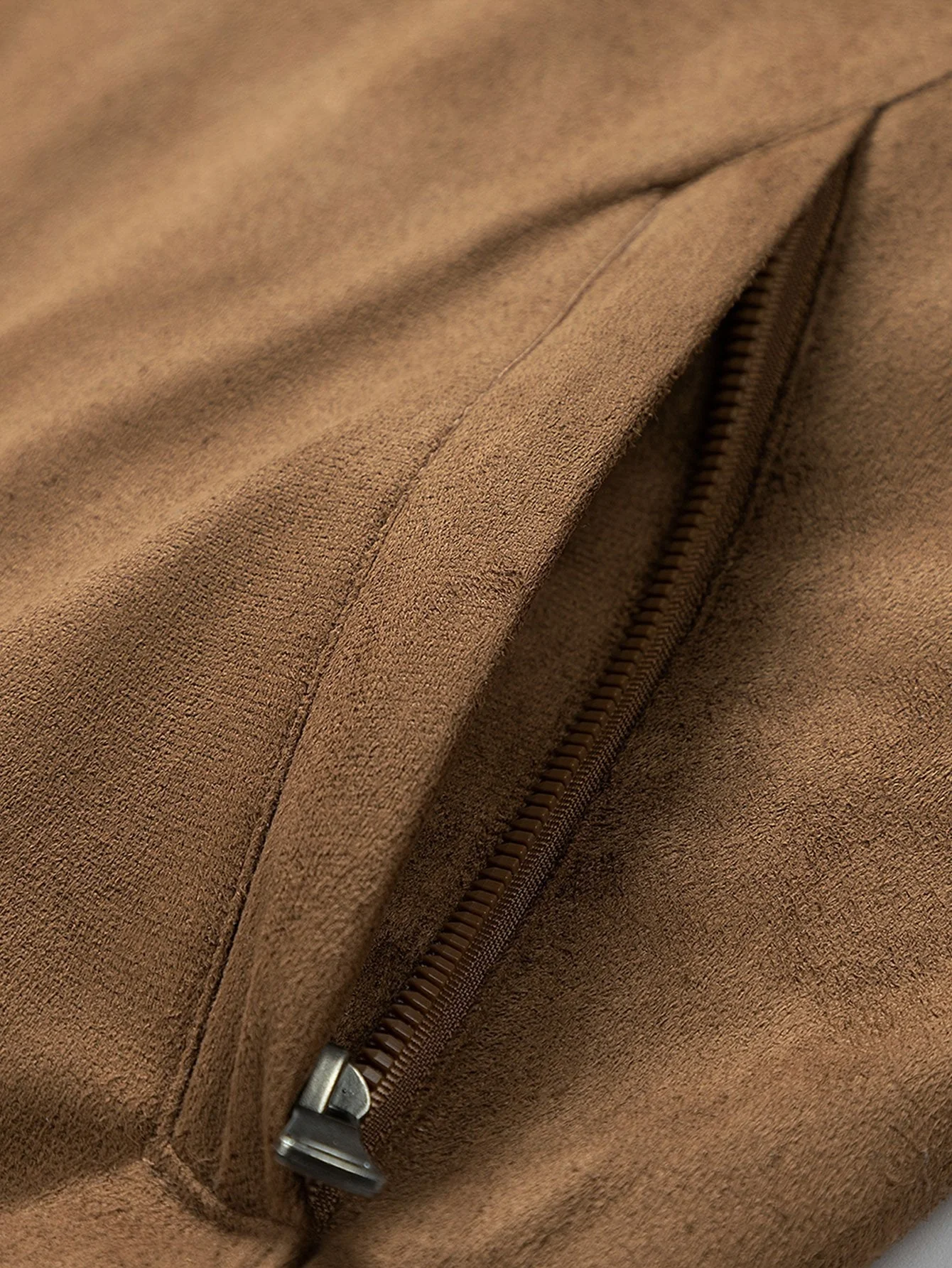 Fletcher | Suede Bomber Jacket With Quilted Liner - Image 4
