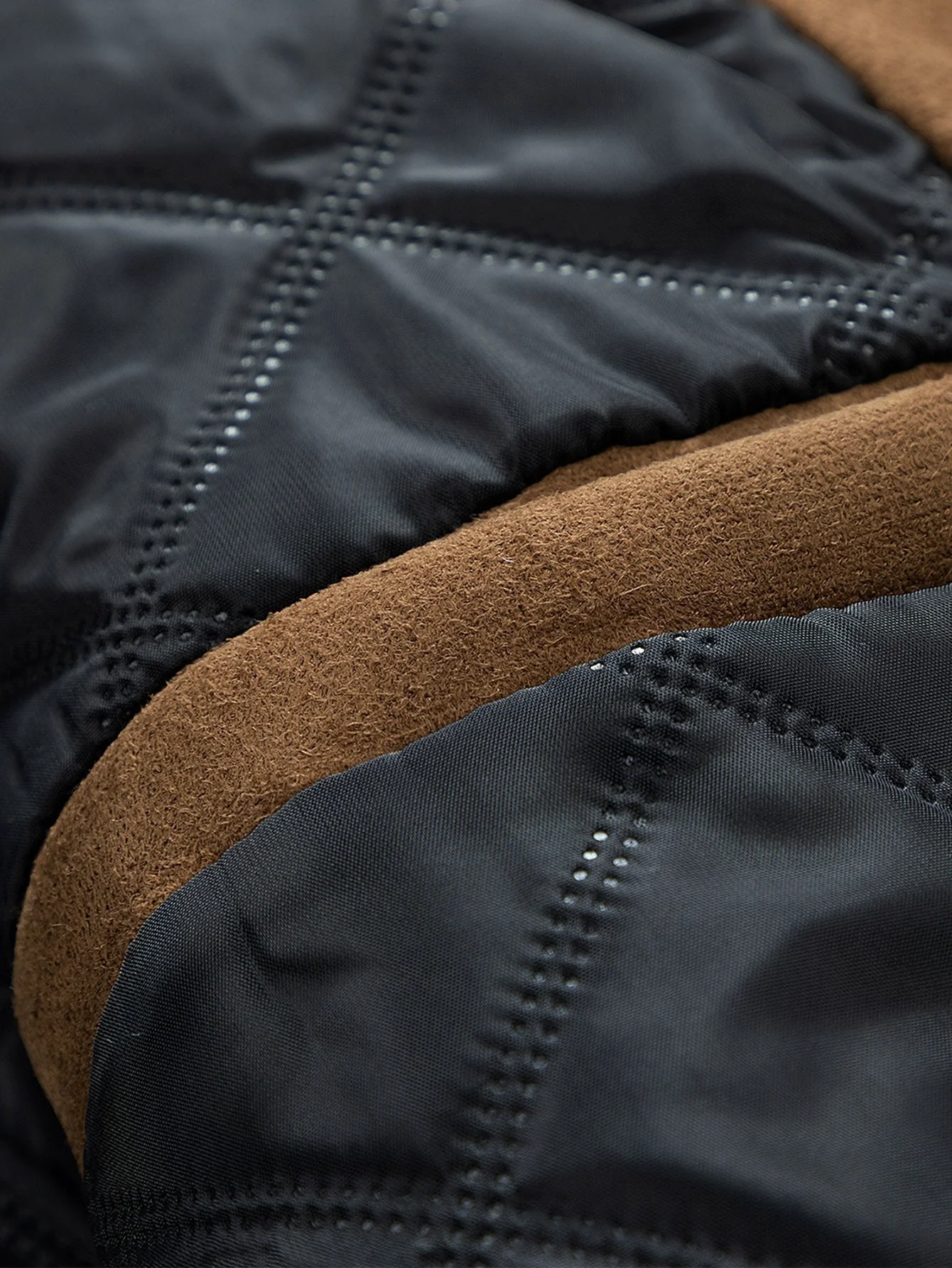 Fletcher | Suede Bomber Jacket With Quilted Liner - Image 5