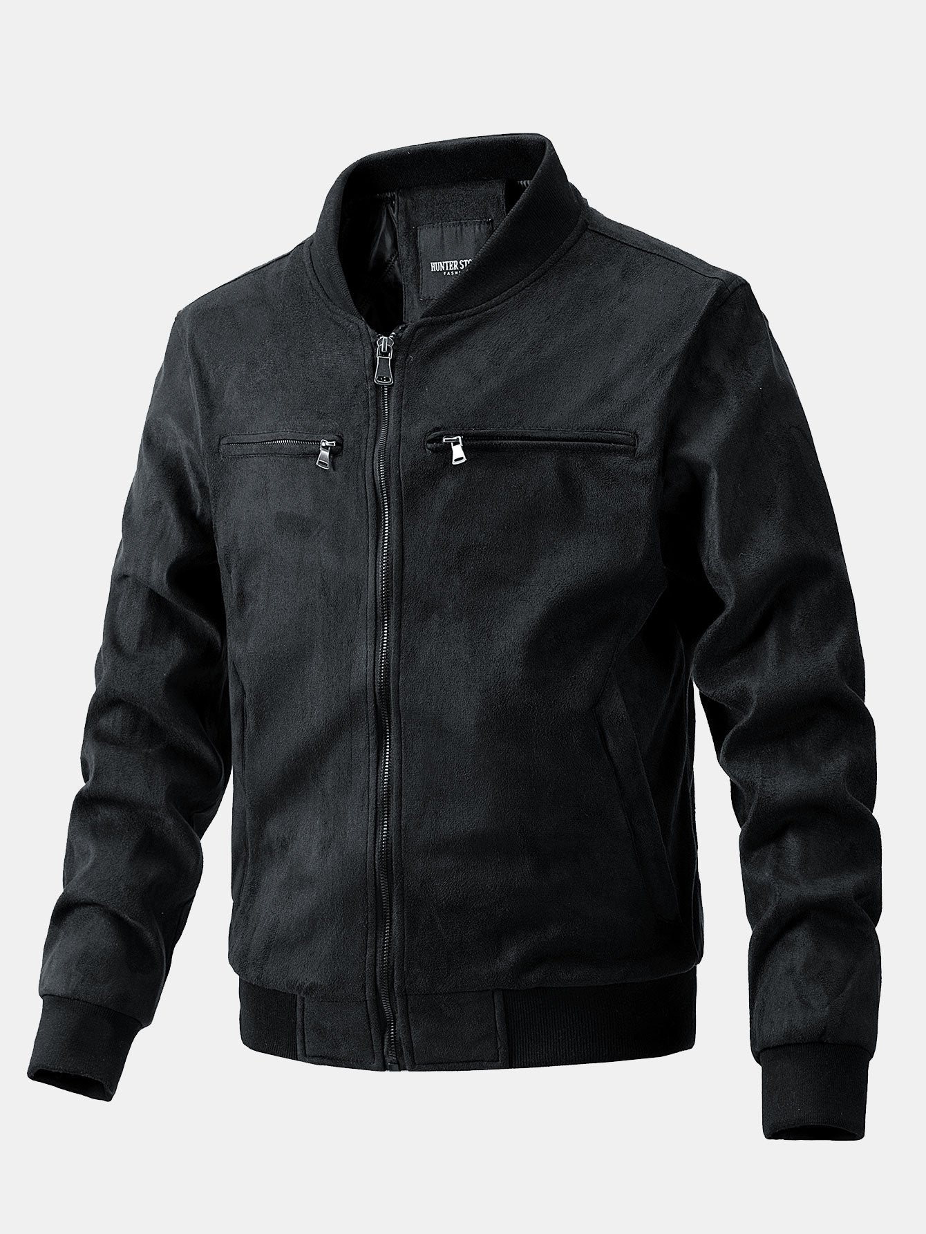 Fletcher | Suede Bomber Jacket With Quilted Liner - Image 7