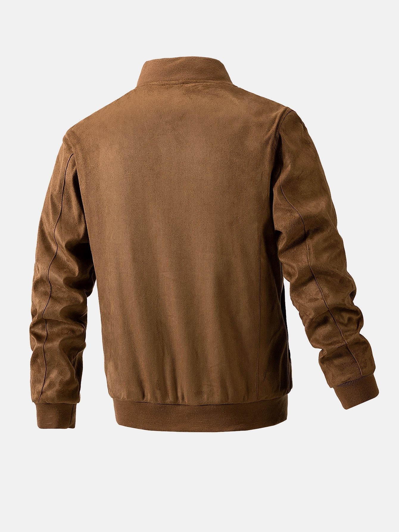 Fletcher | Suede Bomber Jacket With Quilted Liner - Image 9
