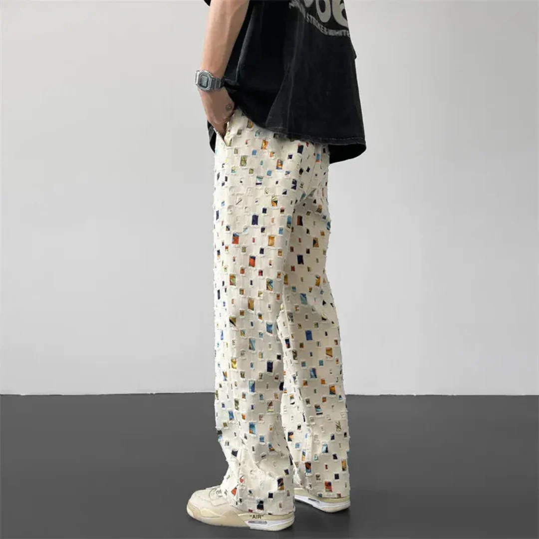Florencio | Axel Mosaic Patchwork Pants - Image 2