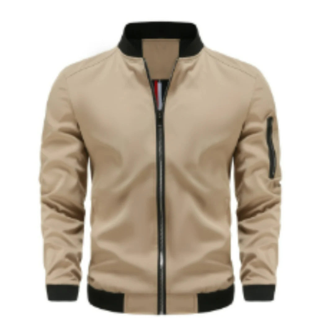 Florentino® | Men’s Bomber Jacket With Zip Front Design - Image 2