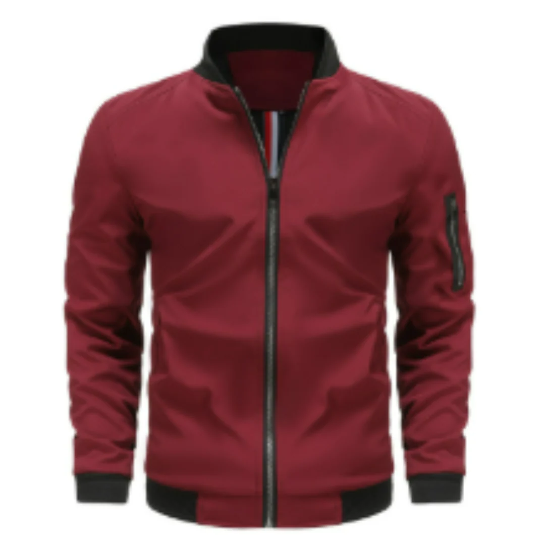 Florentino® | Men’s Bomber Jacket With Zip Front Design - Image 4