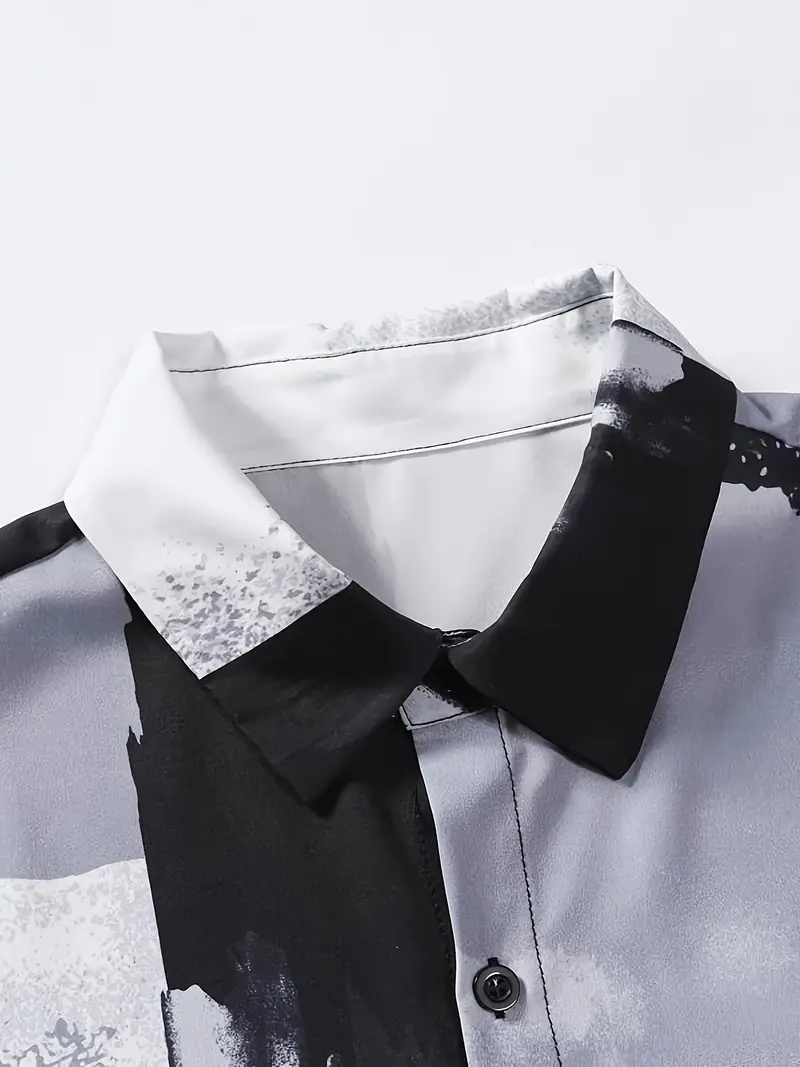 Fordham® | Short-Sleeved Men'S Shirt With A Buttoned Checked Pattern And Gradient Color