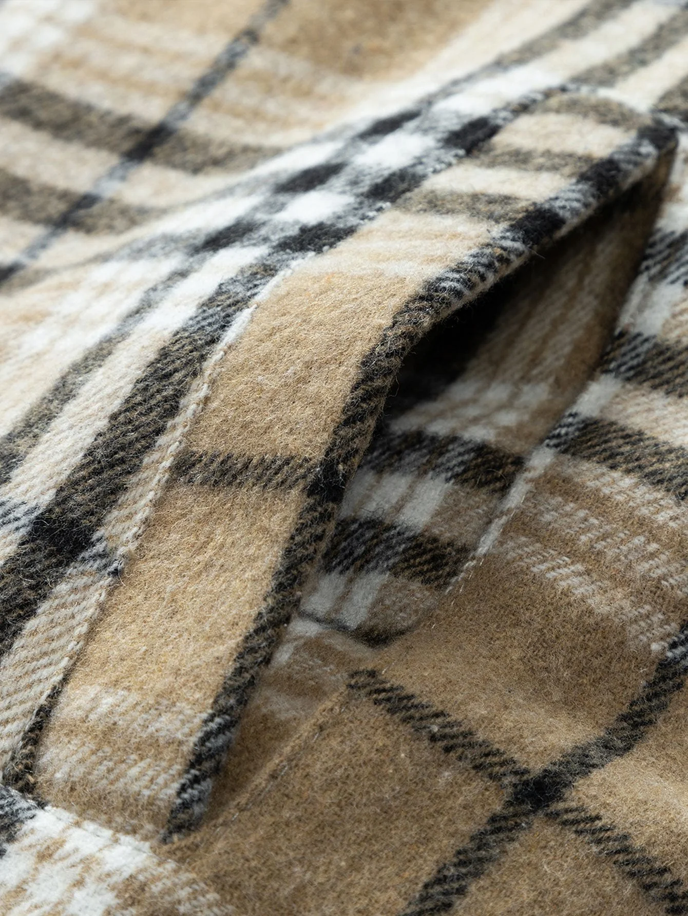 Forest | Teddy Fleece Lined Detachable Flannel Plaid Hooded Coat - Image 2