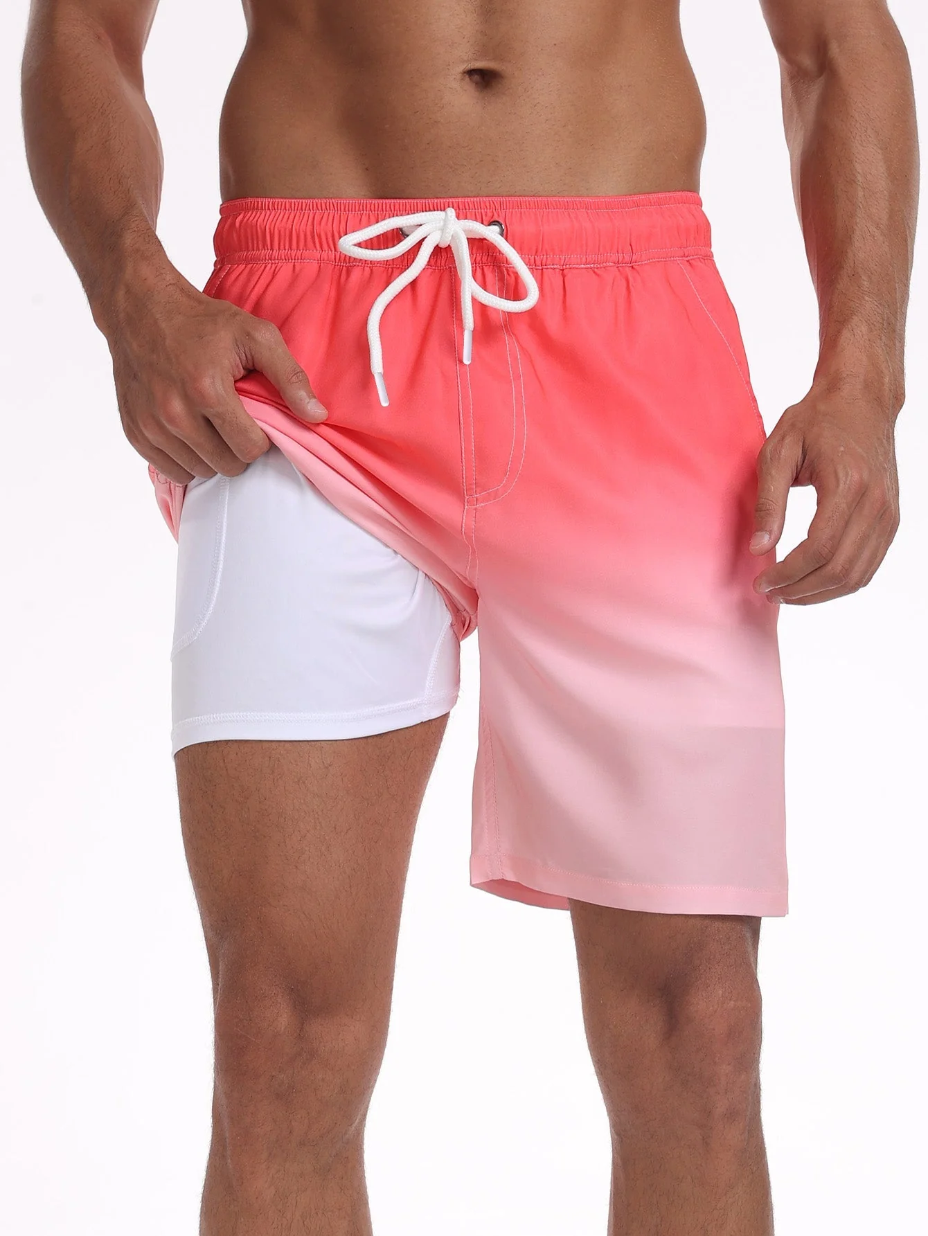 Fortunato® | Drawstring Beach Swim Shorts With Pocket - Image 11