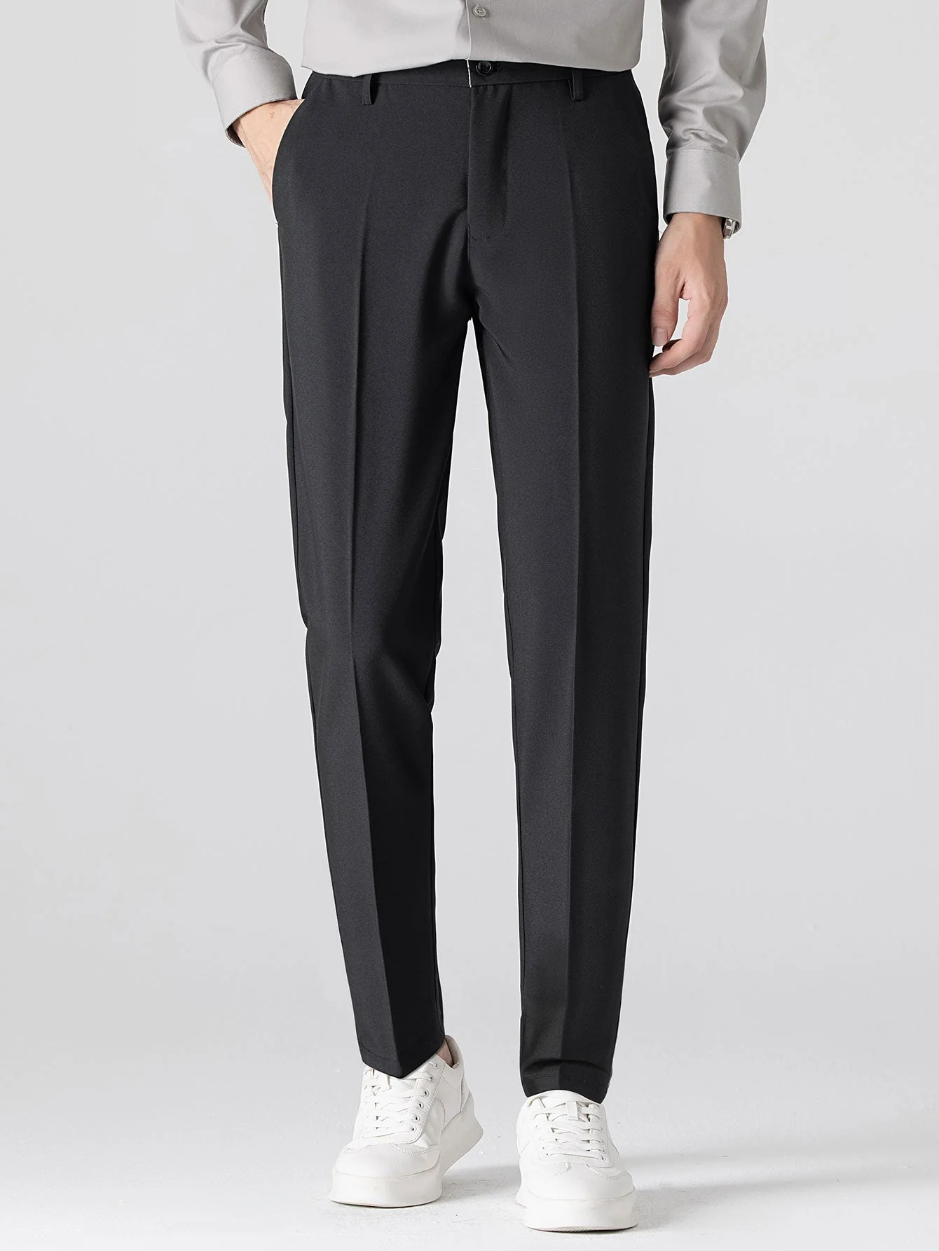 Fortunato® | Long Sleeve Button Up Oxford Shirt & Slim Fit Tapered Trousers - Image 11