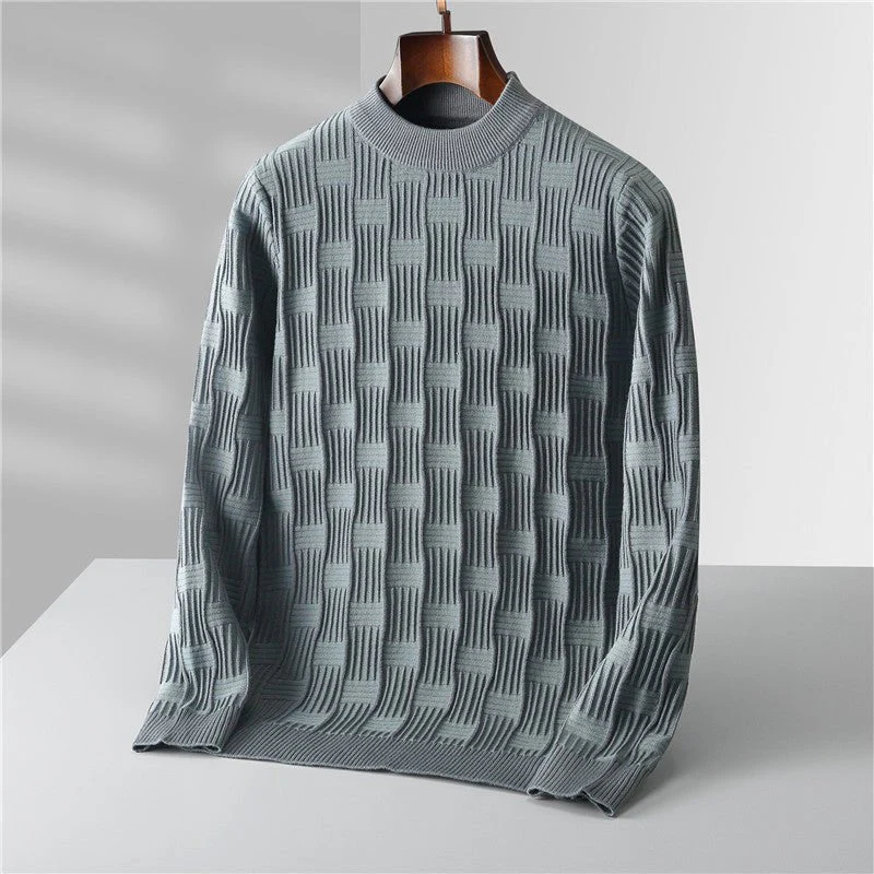 Fortunato® | Men’s Jumpers With Block Knit Texture - Image 2