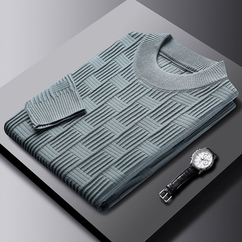 Fortunato® | Men’s Jumpers With Block Knit Texture - Image 3