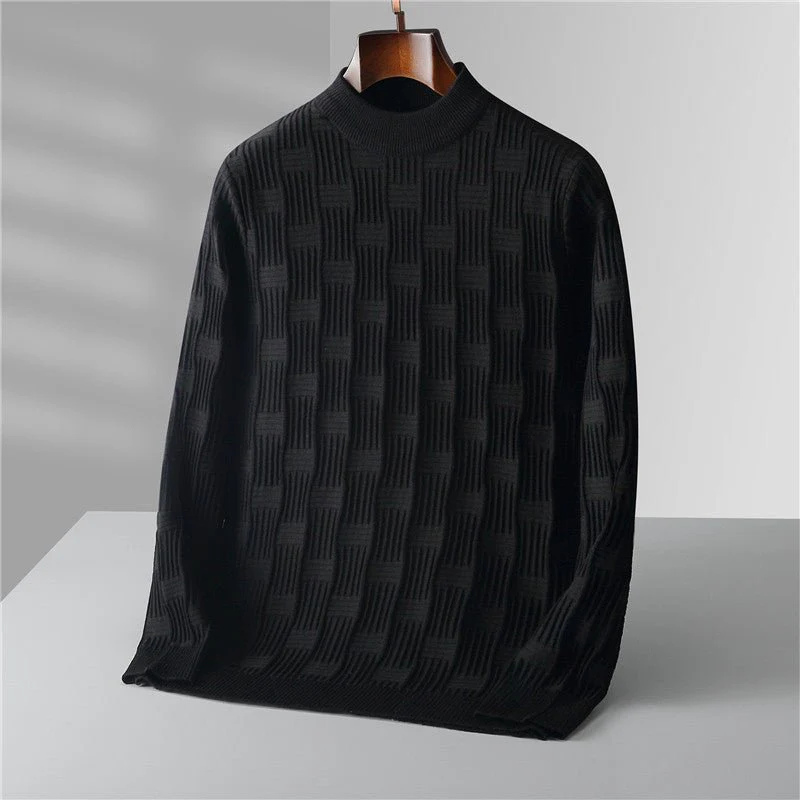 Fortunato® | Men’s Jumpers With Block Knit Texture - Image 4