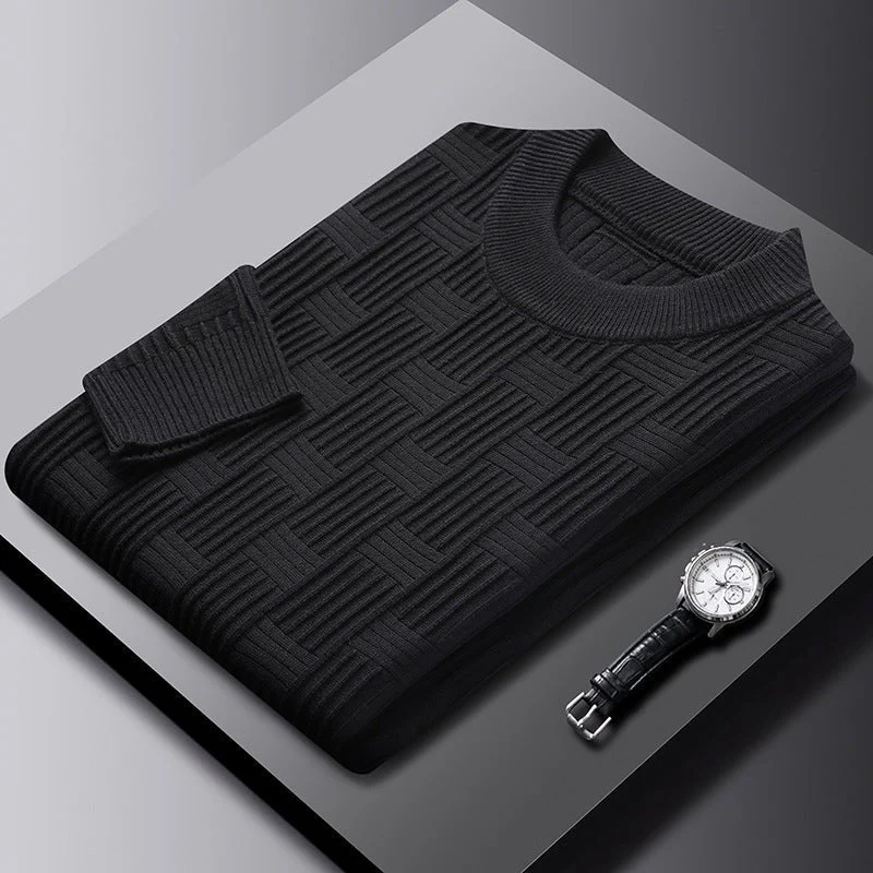 Fortunato® | Men’s Jumpers With Block Knit Texture - Image 5