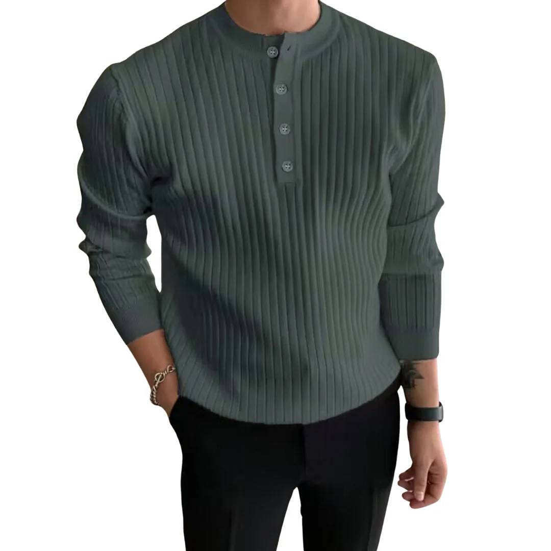 Fox® | Buttoned Sweater For Men - Image 2