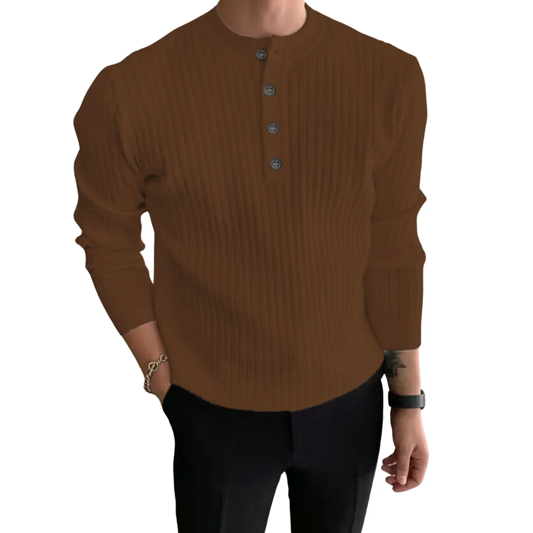 Fox® | Buttoned Sweater For Men - Image 4