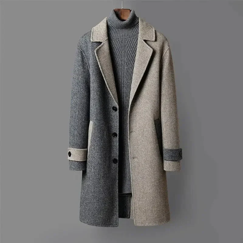 Fox® | High-Quality 2-Tone Wool Coat For Winter - Image 2