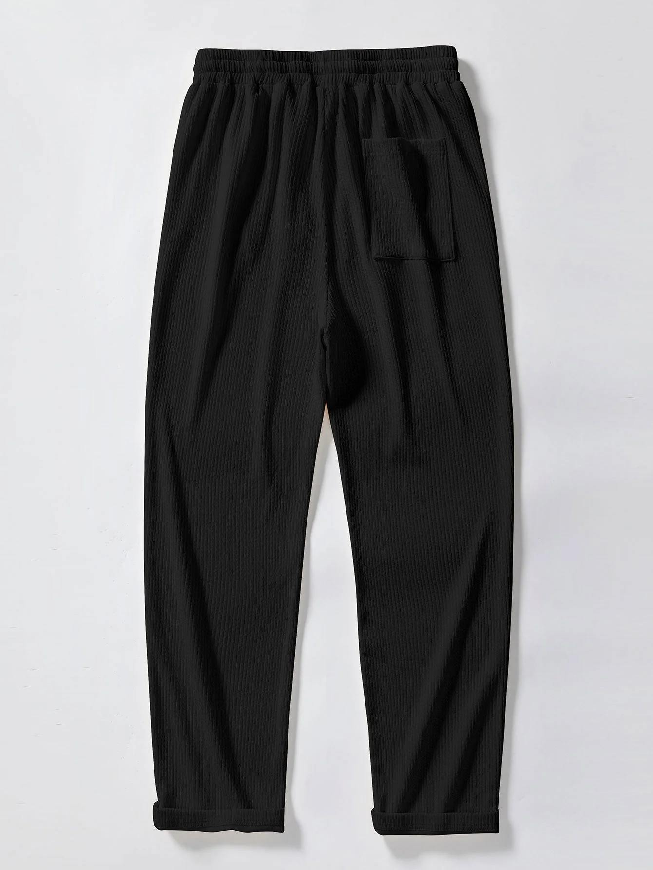 Francis® | Muscle Fit Ribbed Stand Collar Shirt & Straight Leg Ribbed Pants - Image 12