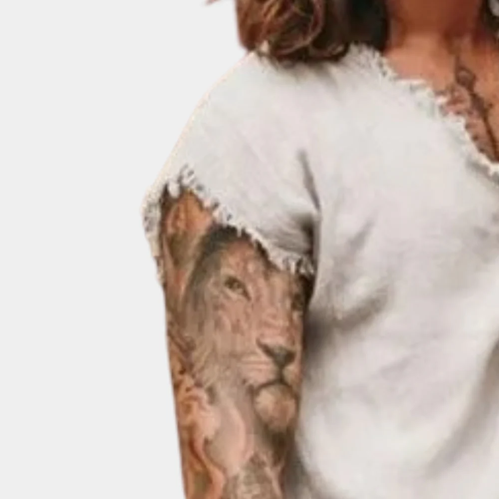 Francisco® | Casual men's shirt with a V-neck - Image 4