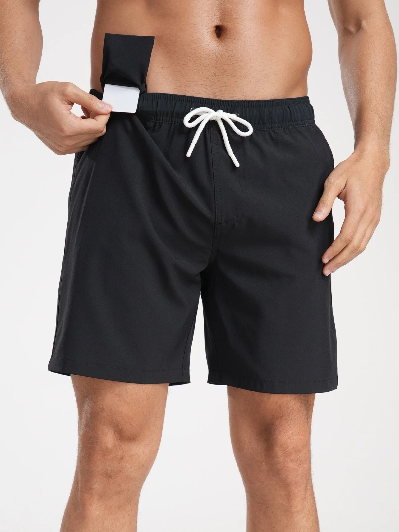 Francisco® | Solid Color Drawstring Swim Shorts - Image 11