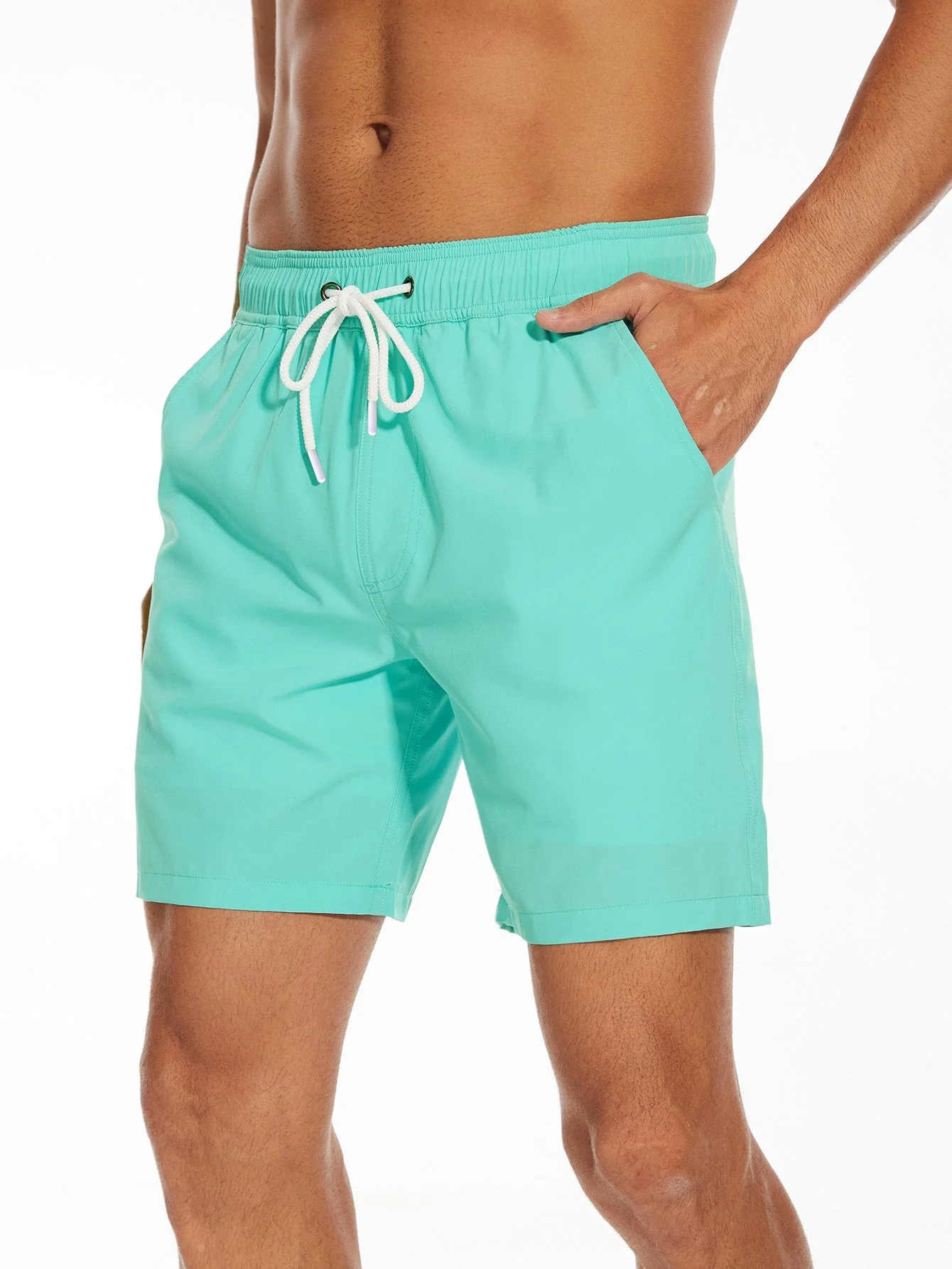 Francisco® | Solid Color Drawstring Swim Shorts - Image 2