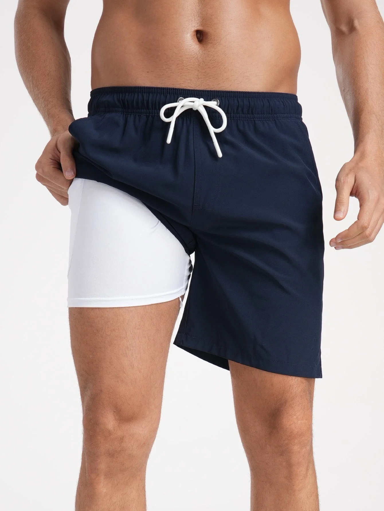 Francisco® | Solid Color Drawstring Swim Shorts - Image 6