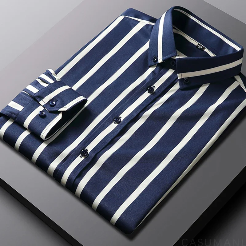 Francisco | Givalli - Casual Striped Men's Shirt - Image 5