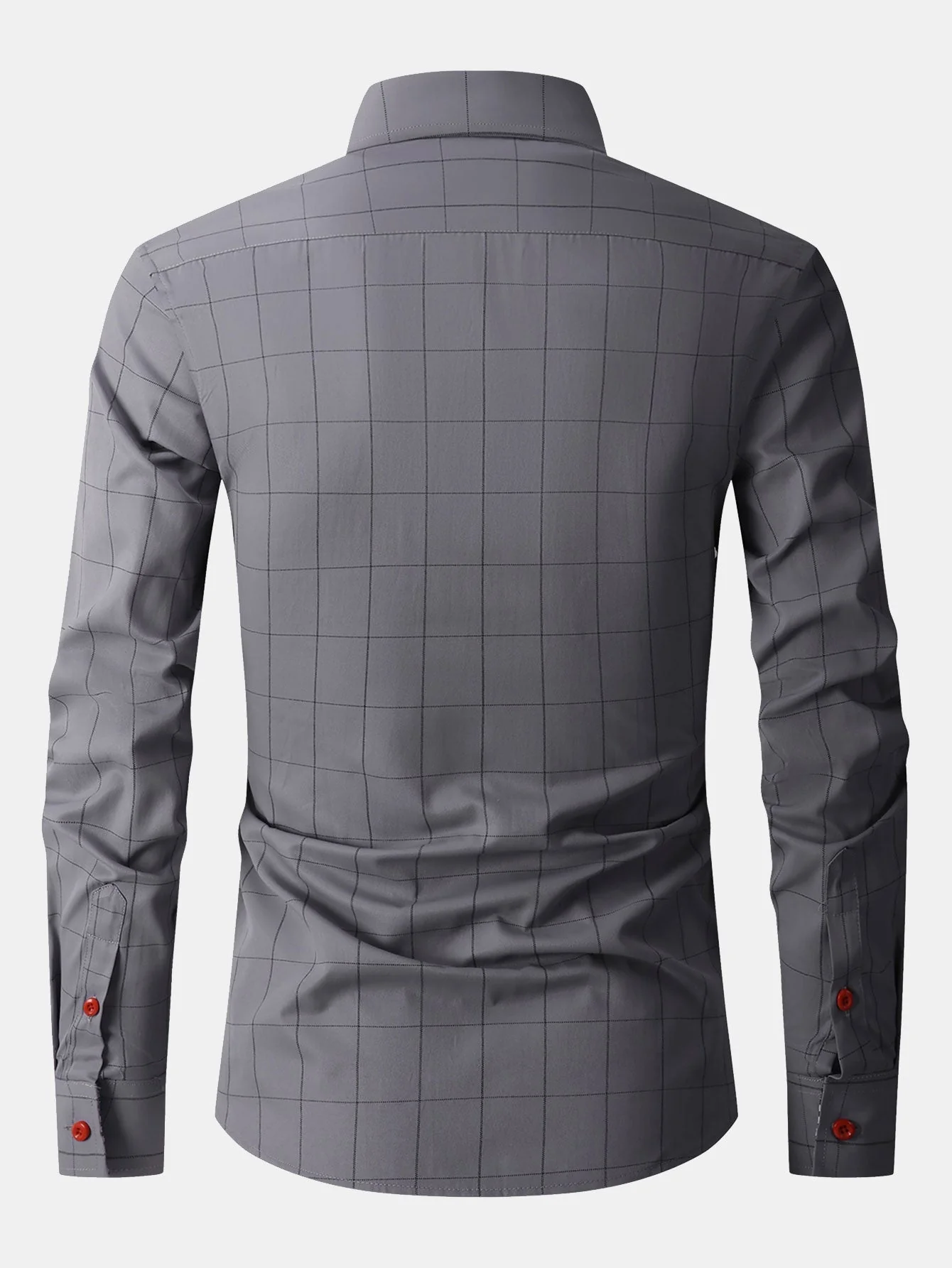 Franco® | Long Sleeve Plaid Button Up Shirt - Image 2