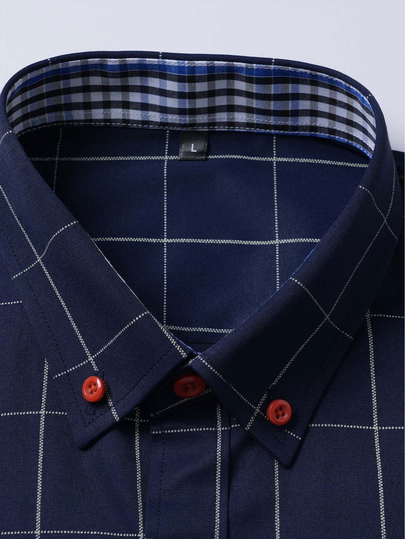 Franco® | Long Sleeve Plaid Button Up Shirt - Image 5