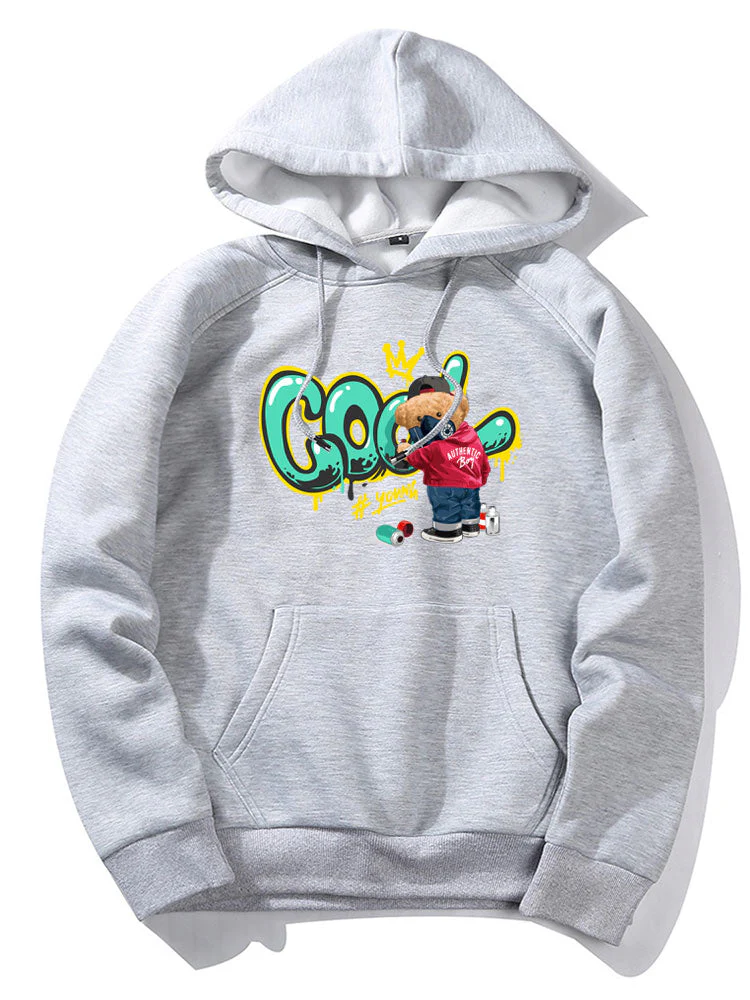 Frank | Graffiti Bear Print Hoodie - Image 12