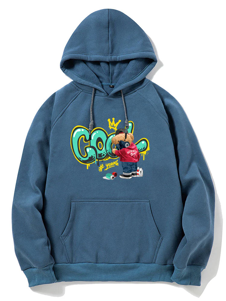 Frank | Graffiti Bear Print Hoodie - Image 16