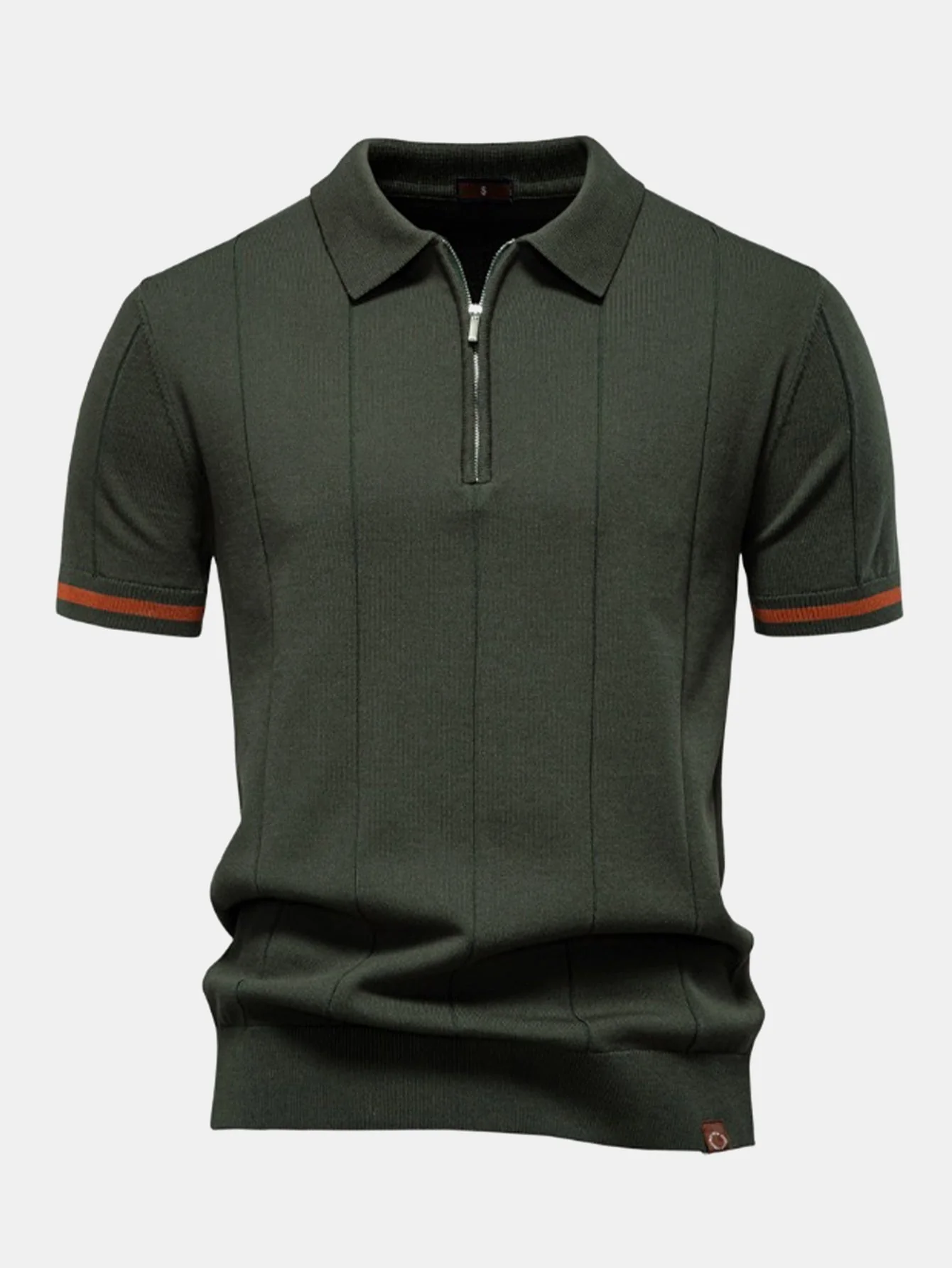 Franklin® | Contrast Trim Zipper Knit Polo Shirt - Image 15
