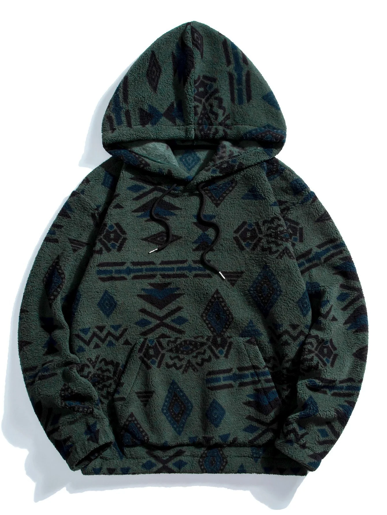 Frederick | Aztec Print Teddy Hoodie - Image 6