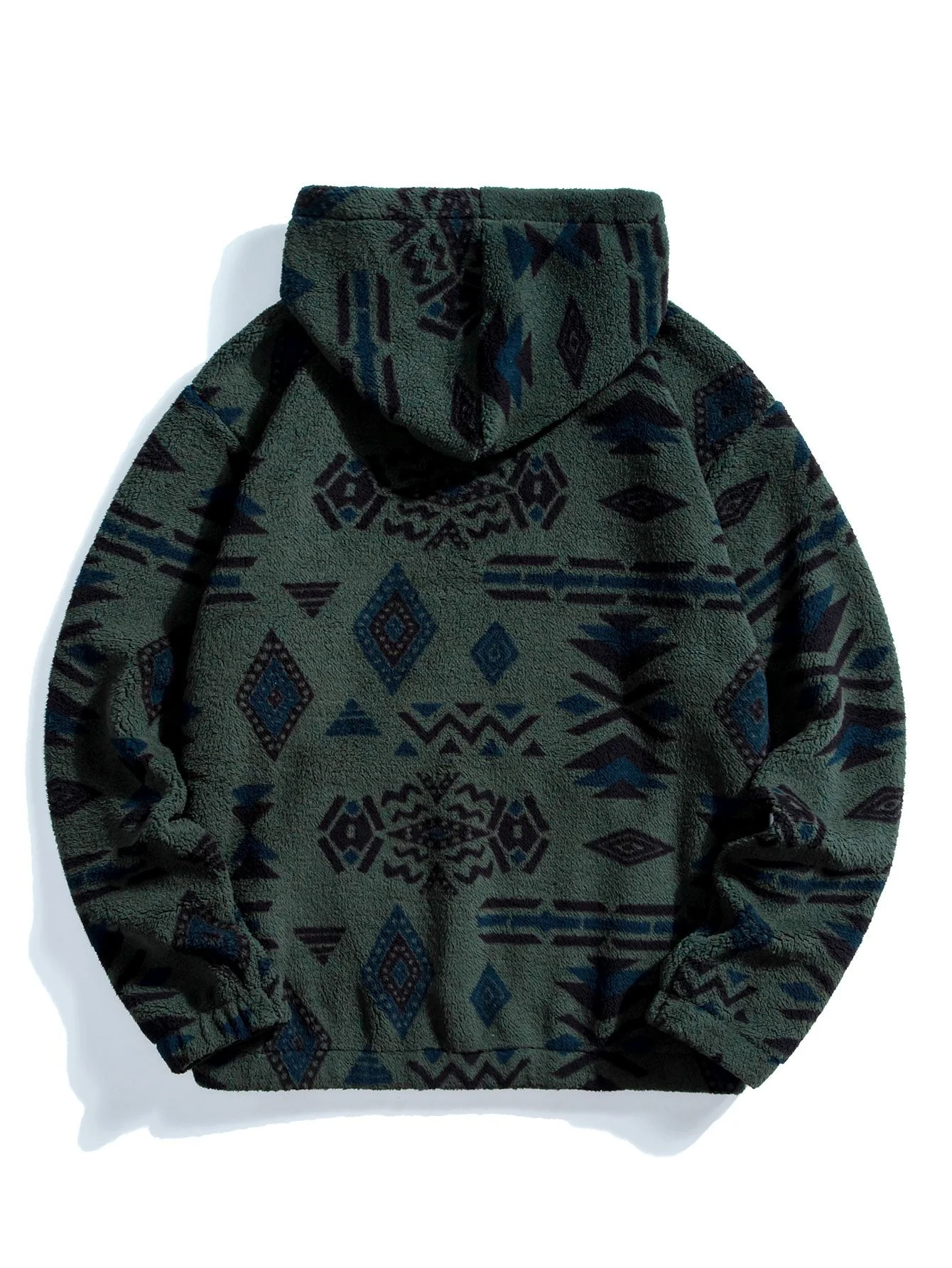 Frederick | Aztec Print Teddy Hoodie - Image 7