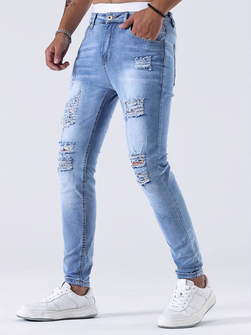 Frey® | Slim-Fit Jeans With Casual Rips - Image 2