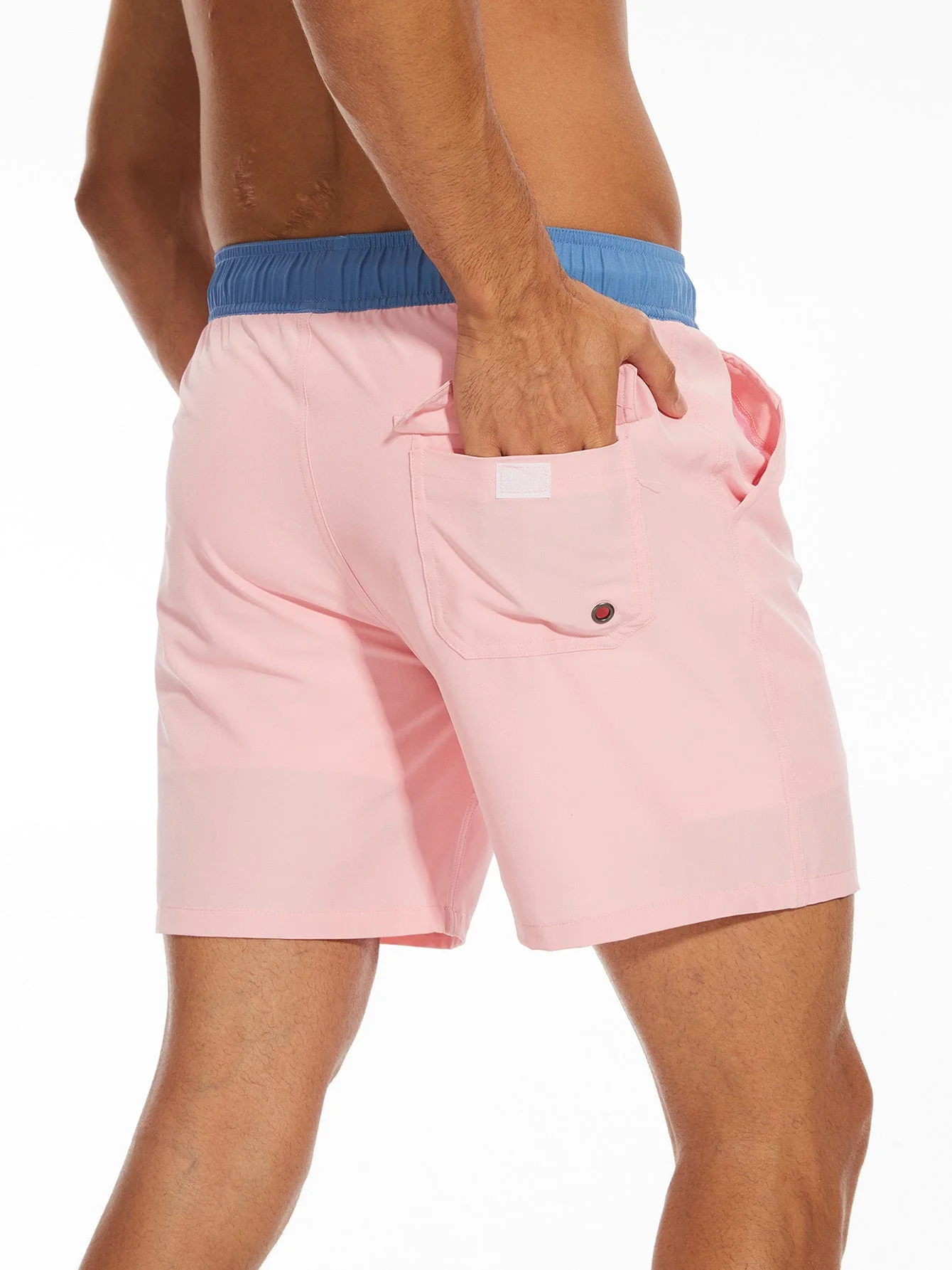 Fulgencio® | Solid Color Drawstring Swim Shorts With Pocket - Image 5