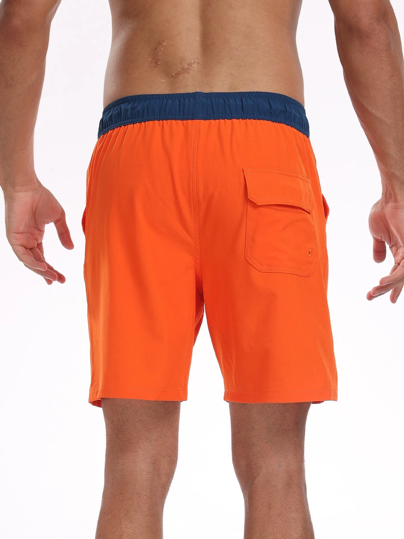 Fulgencio® | Solid Color Drawstring Swim Shorts With Pocket - Image 9
