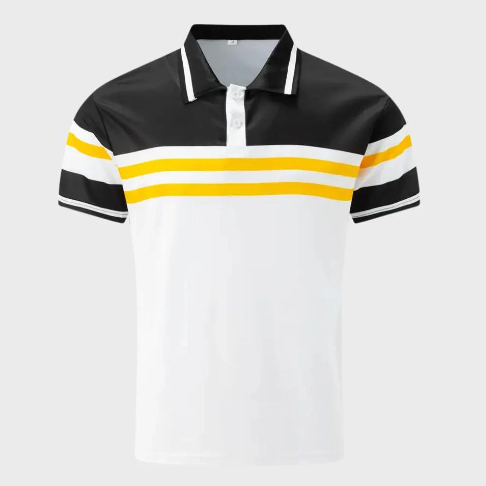 Fulton® | Men'S Color Block Polo Shirt - Image 4