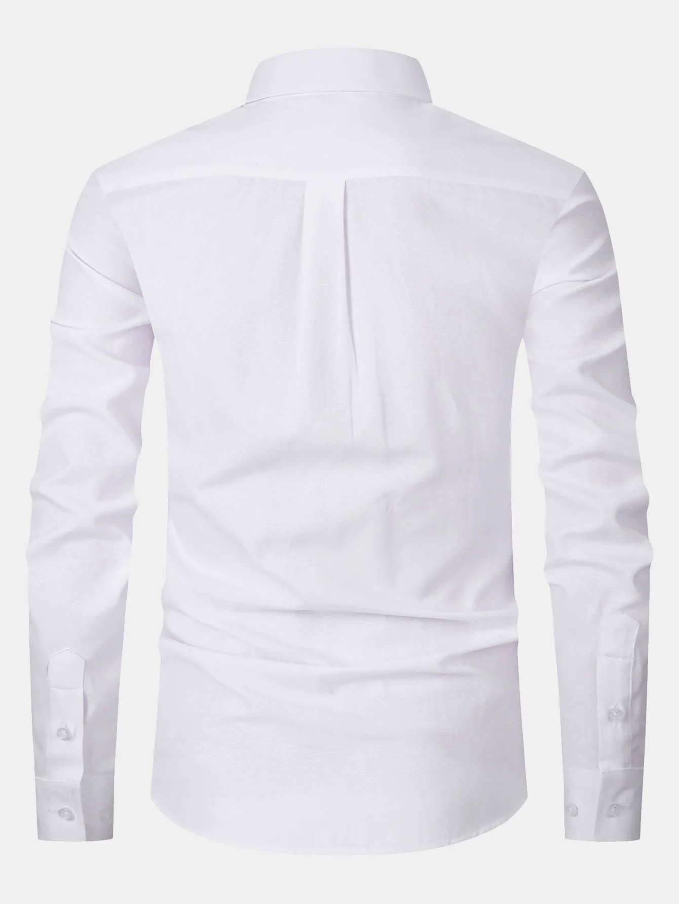 Fulvio® | Long Sleeve Pocket Button Up Oxford Shirt - Image 2