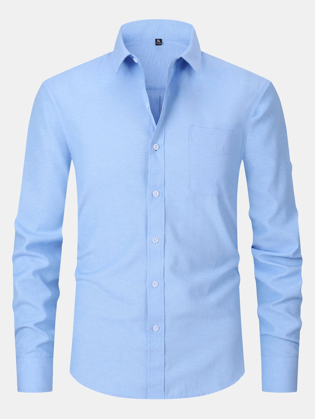 Fulvio® | Long Sleeve Pocket Button Up Oxford Shirt - Image 7